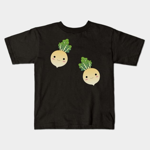 cute yellow turnip Kids T-Shirt by SpringSpirit